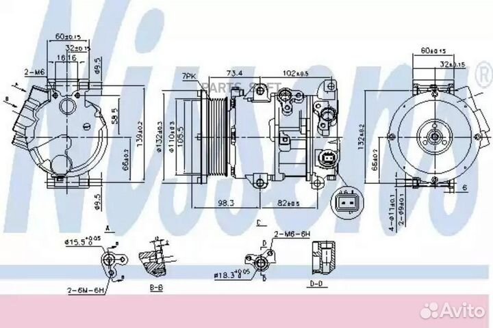 Компрессор кондиционера toyota camry (2006) camry