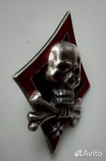 Знак риа Корниловцы Белая Гвардия серебро