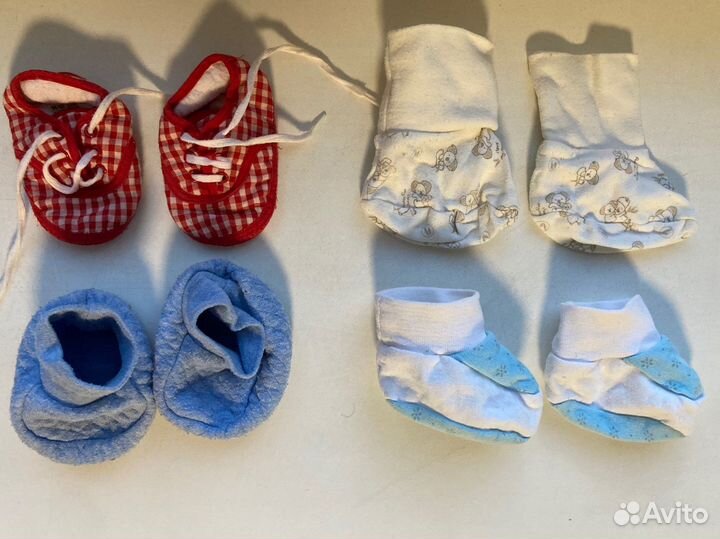 Носочки хлопок и шерсть для новорождённых