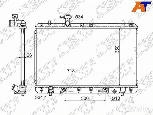 Радиатор suzuki aerio, suzuki aerio/liana 01-07, s