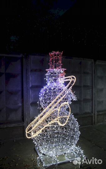 Светодиодные фигура снеговика