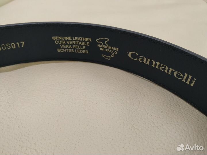 Кожаный замшевый ремень Cantarelli (Италия)