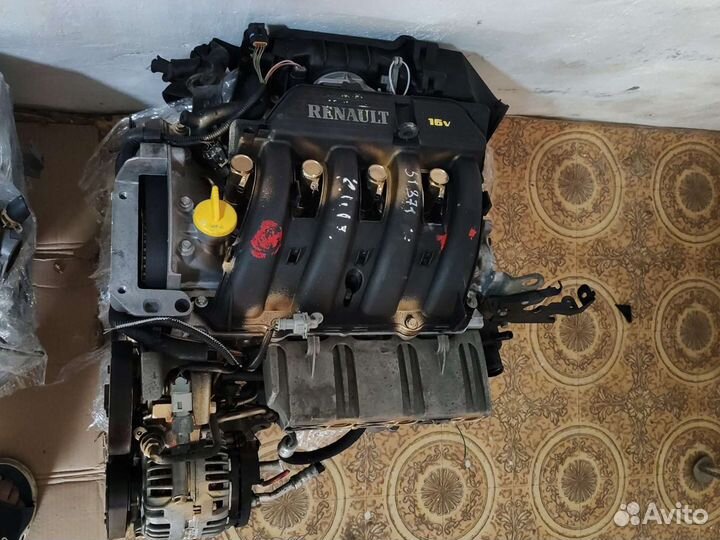Двигатель к4м largus ларгус,рено renault 16- ти кл