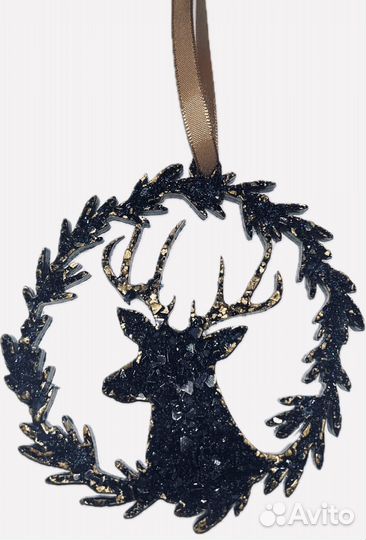 Елочные игрушки из эпоксидной смолы