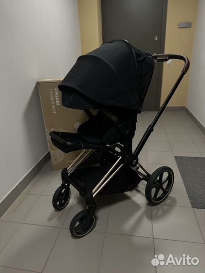 Коляска cybex priam 3 rose gold platinum