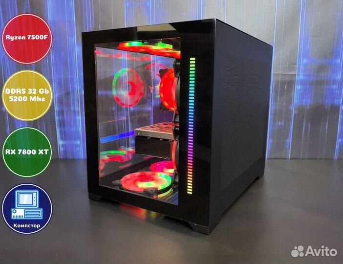Собранный компьютер AMD7500F-RX7800XT-32DDR5-AID5628