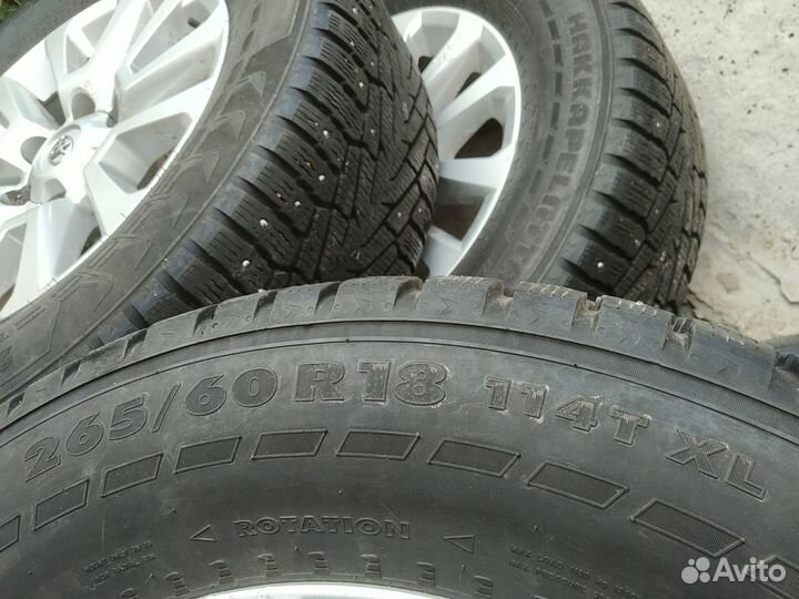 R18 Toyota Prado-150 Диски Зима Nokian Датчики