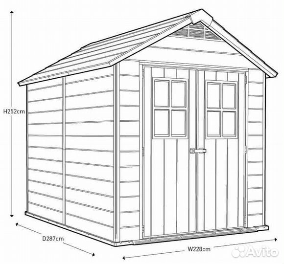 Хозблок сарай Keter Newton 759