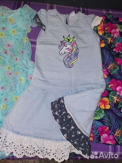 Набор из 8 вещей для девочки 128 см