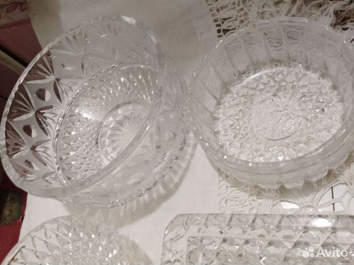 Салатницы конфетница хрусталь