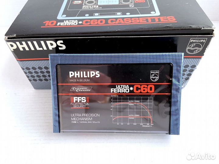 Аудиокассеты Philips Ultra Ferro C 60 - 1982 г