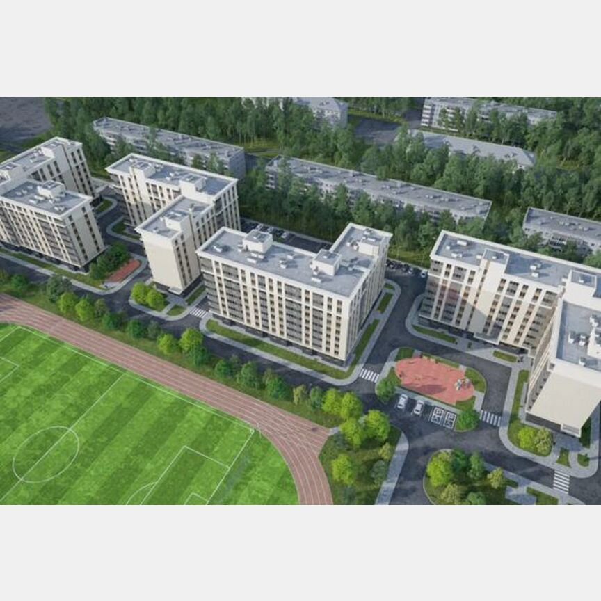 2-к. квартира, 63,8 м², 1/9 эт.