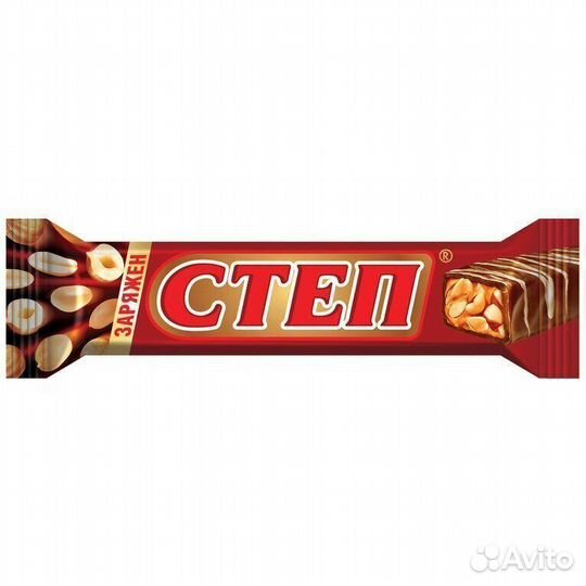 Шоколадный батончик Золотой Степ 50г (опт)