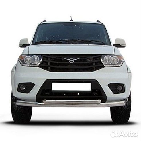 Защита переднего бампера UAZ patriot (2014)