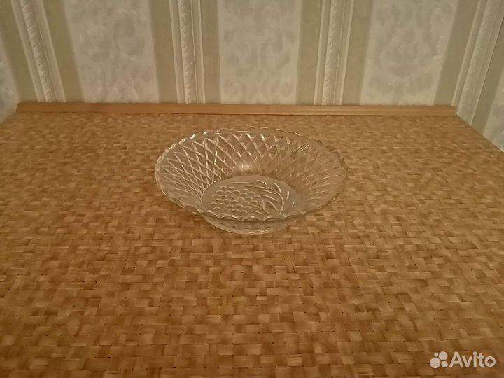 Блюдо для фруктов хрусталь СССР