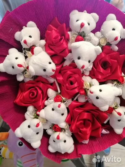 Букеты из мягких игрушек