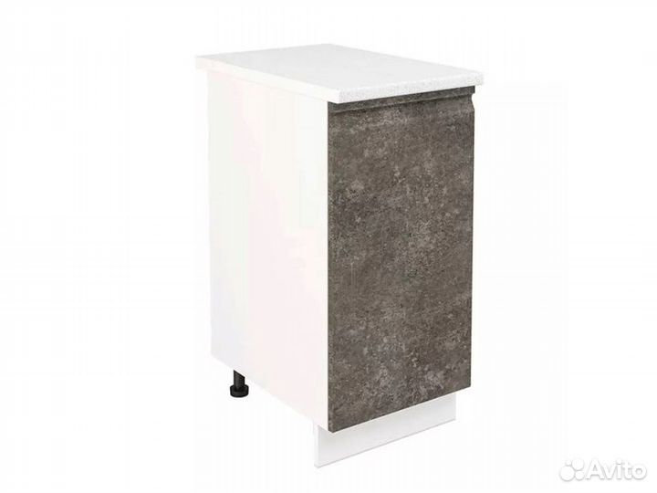 Кухня Бруклин тумба шн 400 фасад шв 400 бетон кор