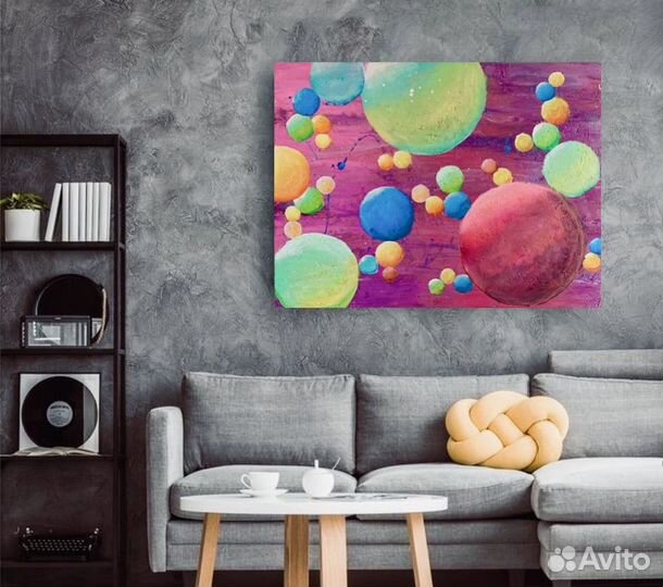 Картина абстракция акрил