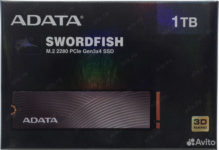 Новый adata 1 тб M.2 nvme