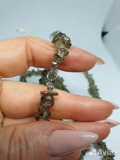 Бусы раухтопаз