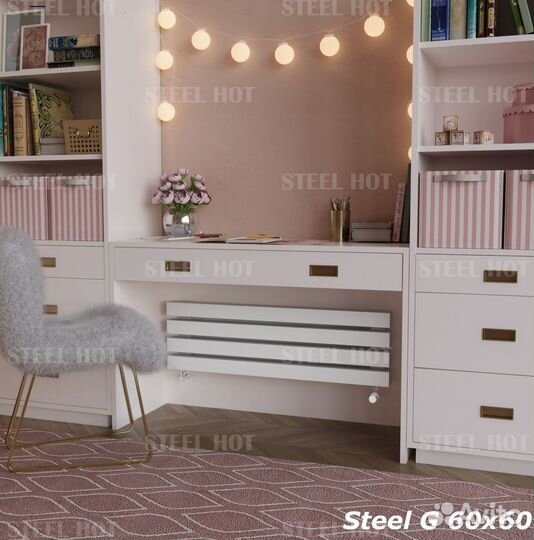 Горизонтальный дизайн радиатор Steel-Hot от произв