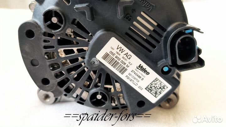 Новый оригинальный генератор VAG 05E903026M (180A)