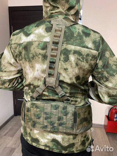 Пояс разгрузочный ссо (мох) под кевлар с лямками