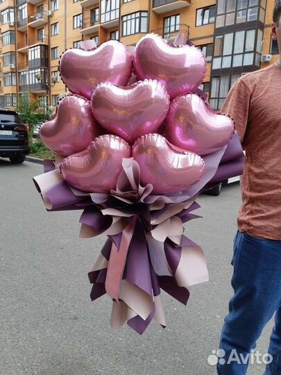 Букет из сердец