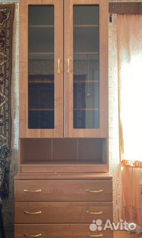 Шкаф с витриной и внизу комод купить в Иваново | Товары для дома и дачи ...