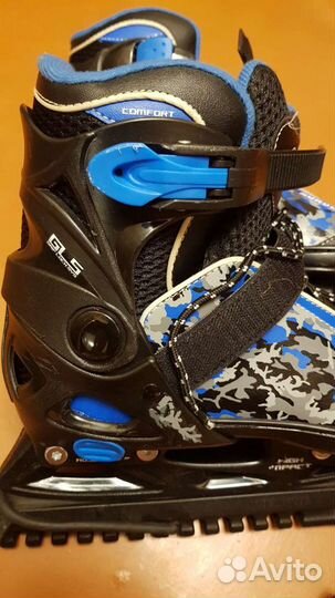 Коньки+защита, новые