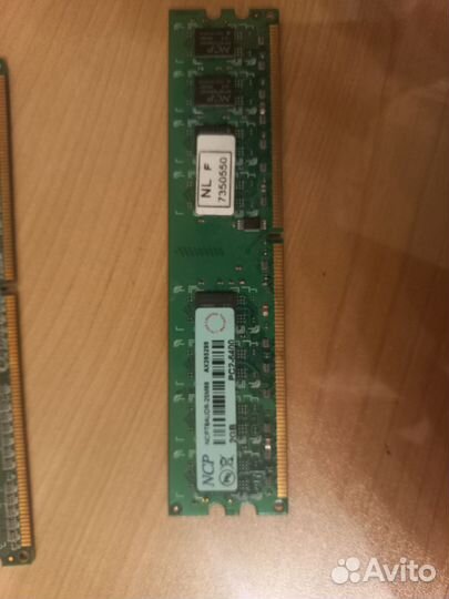 Оперативная память 2gb,1gb NCP и Kingston