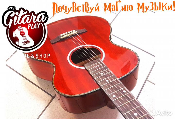 Красивая крафтовая гитара J.Karlsson MA140 махагон