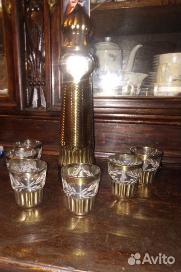 Набор графин и рюмки СССР