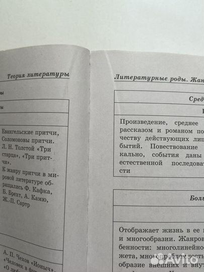 Литература в схемах и таблицах Е.А.Титаренко