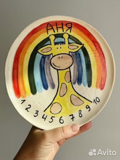 Тарелка ручной работы