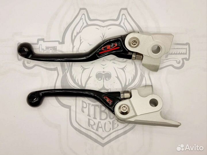 Комплект рычагов сцепление/тормоз otom brembo черн