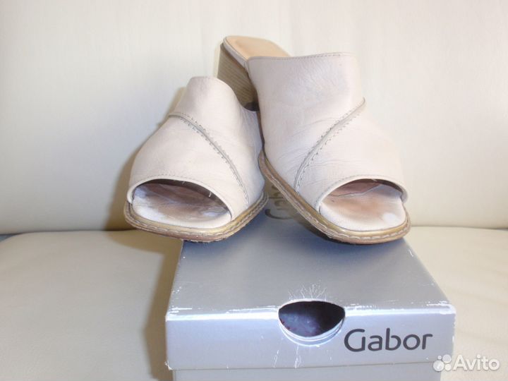Кожаные сабо Gabor р. 38(5) оригинал