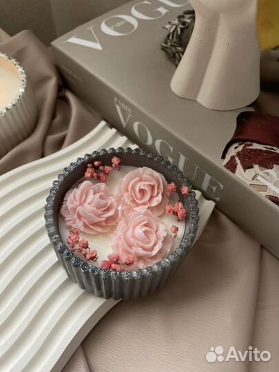 Свечи ручной работы в гипсе