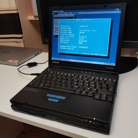 Ретро ноутбук Compaq Evo N400c с док-станцией