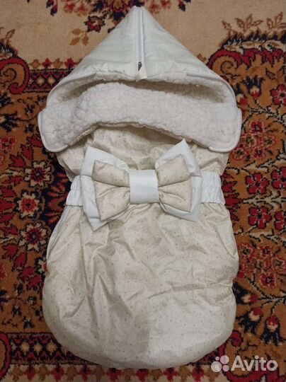 Конверт зимний (овчина) на выписку/в коляску 56-74