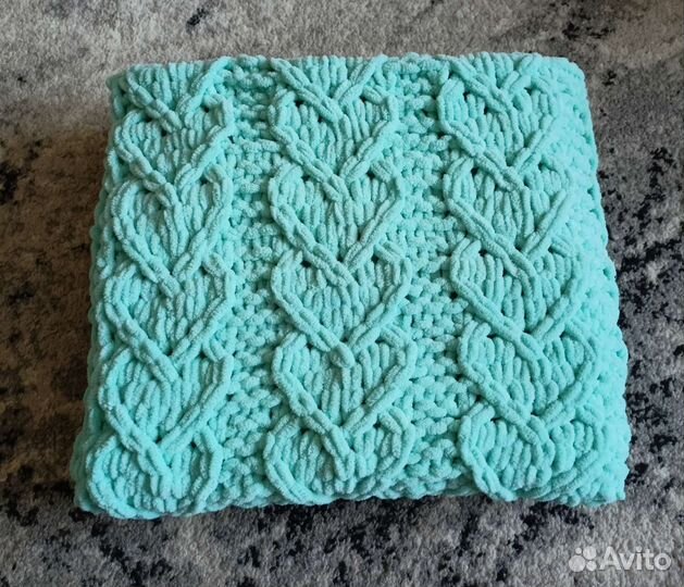 Вязаный плед детский