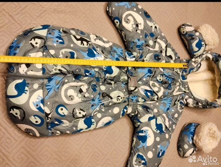 Комбинезон трансформер с утеплителем 68-80