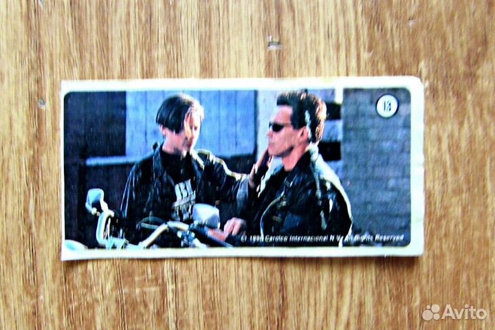 Вкладыши-наклейки жвачки Терминатор, 90-е годы