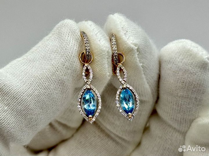 Золотые серьги