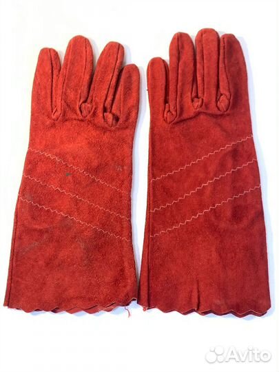 Перчатки СССР кожа, замша новые