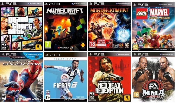 73 игры все вместе для PS3