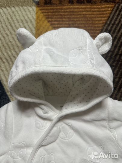 Комбинезон плюшевый c&a 74(6-9мес) брак