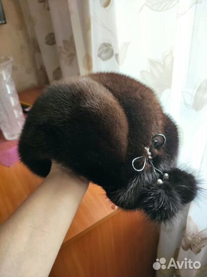 Шапка норковая женская