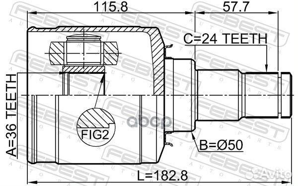 Шрус 0411galh Febest