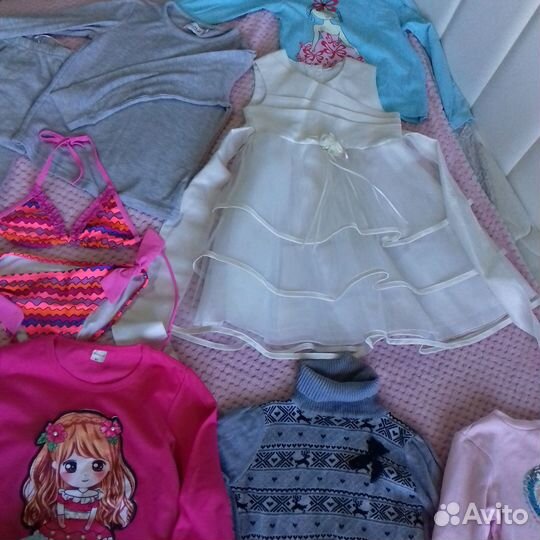 Вещи на девочку пакетом р.110-128